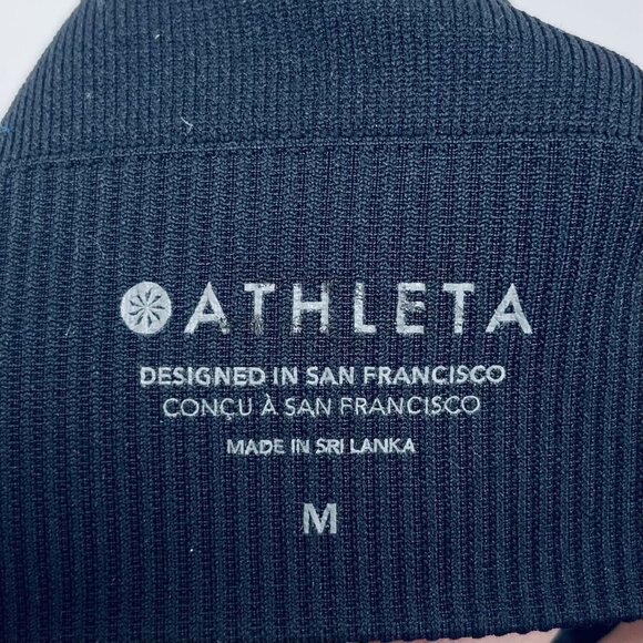 Athleta Top Sport Bra Size M Women’s Aurora Bra A-C Criss Cross Black New - Picture 6 of 8